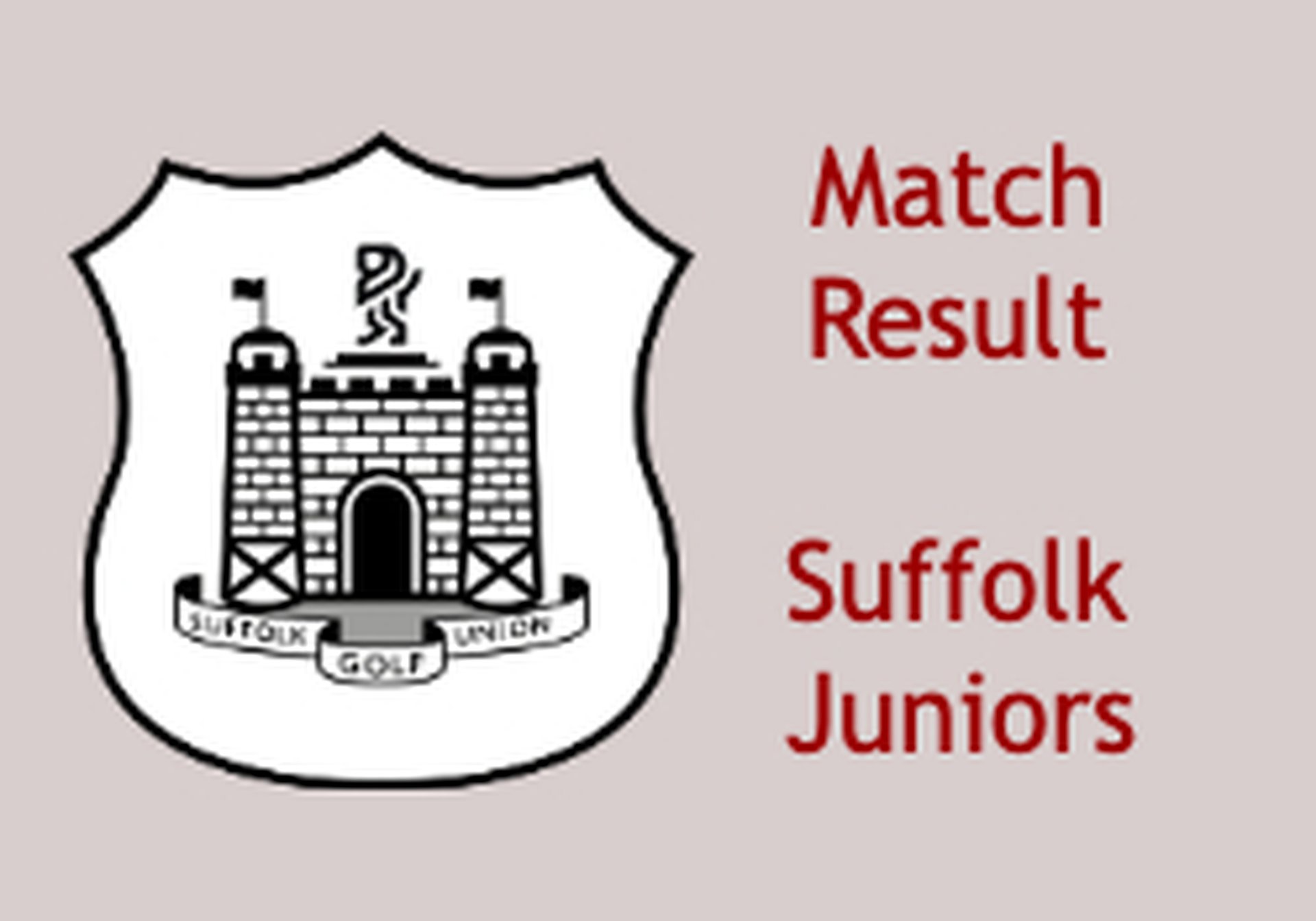 Suffolk Junior Golf match result Suffolk Junior Golf match result