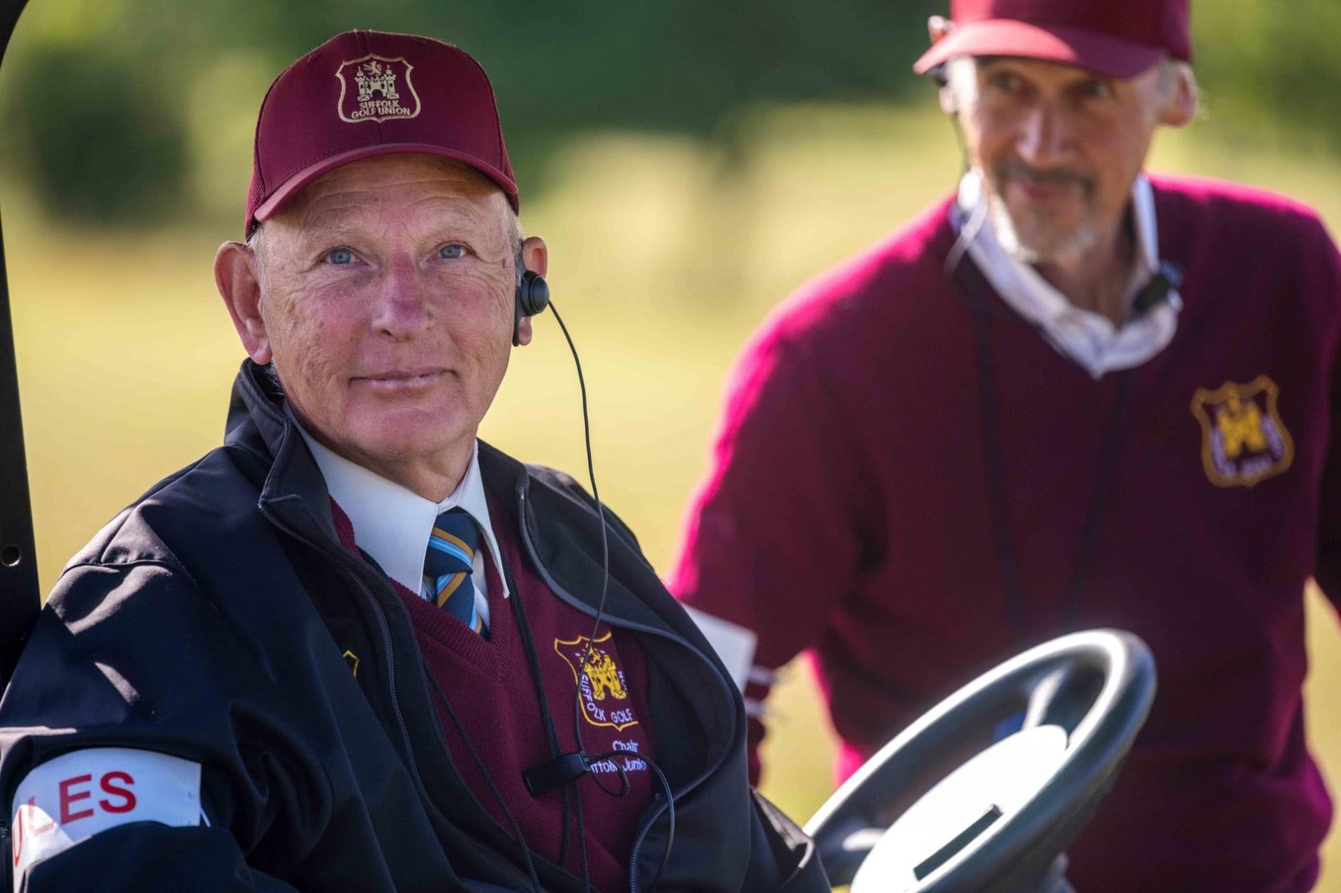 Golf Referee in Buggy